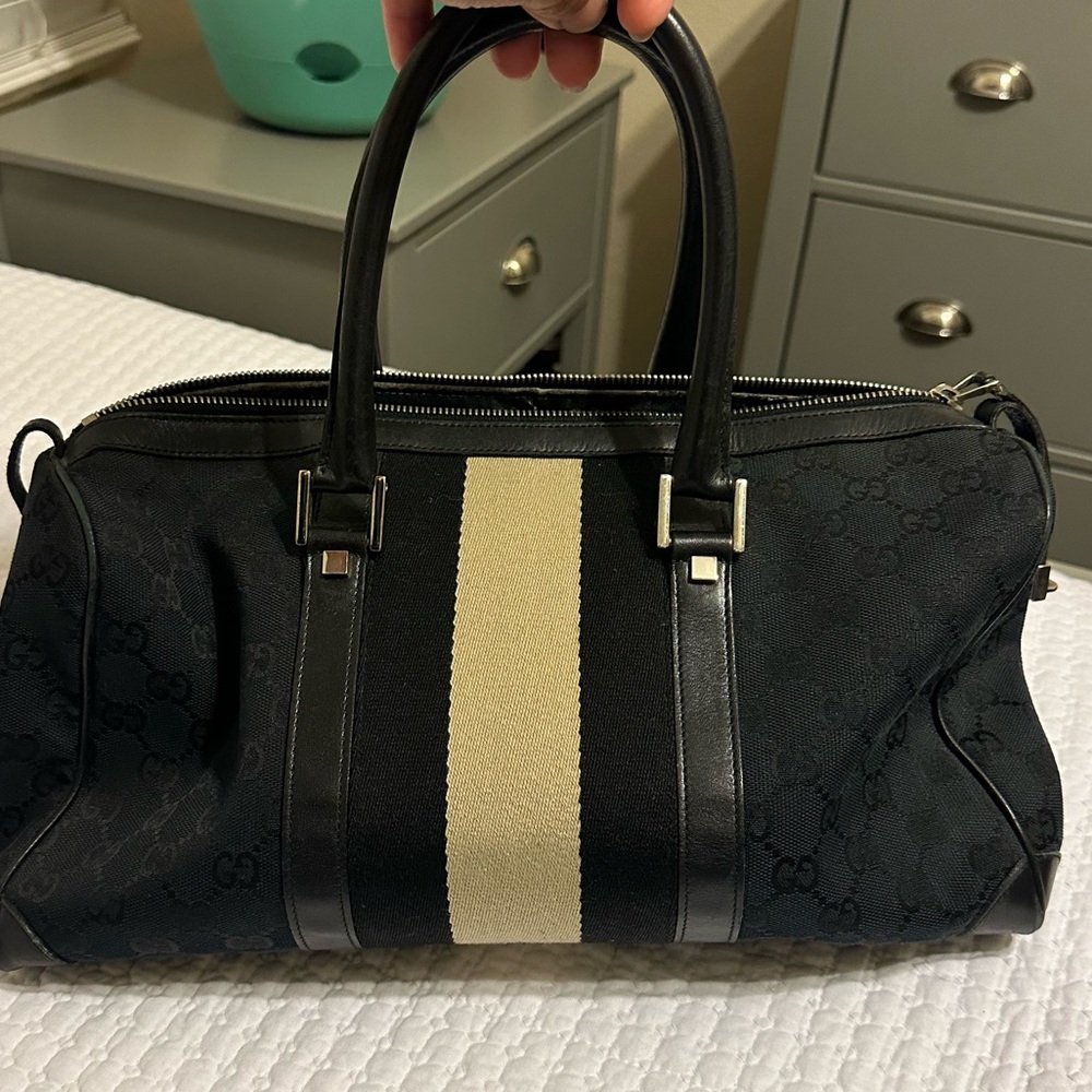 Gucci GG canvas Boston bag